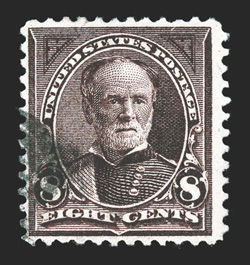 272a, 8c Violet brown, watermarked USIR in error, deep intense color, light face-free cancel, a fine example of this scarce error 2006 PF certificate.