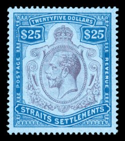 S.G. 213, 1912 $25.00 Purple and blue on blue, excellent centering, attractive colors, large part o.g., very fine (Scott 172 $1,400.00).