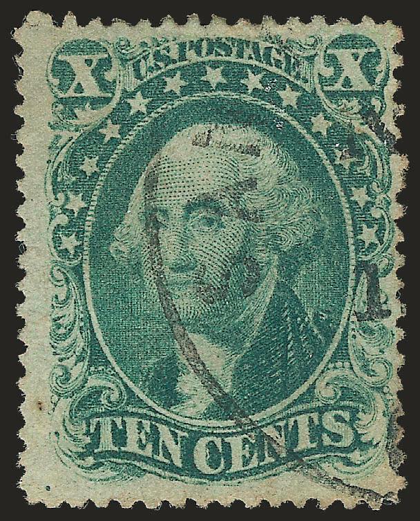 10c Green, Ty. I (31).> Neat San Francisco circular datestamp, Fine